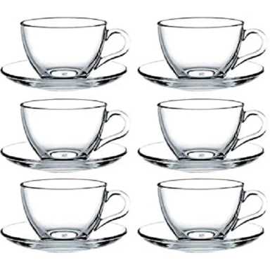 سرویس چای‌ خوری 12 پارچه پاشاباغچه مدل Basic کد 7022