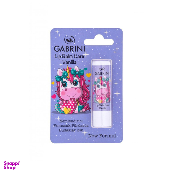 بالم لب کودک گابرینی طرح یونیکورن مدل وانیل وزن 5 گرم