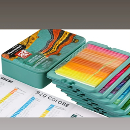 مداد رنگی 240 رنگ کالور مدل Premium کد 12339 جعبه فلزی