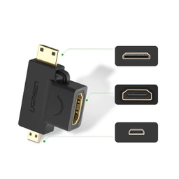 مبدل Micro HDMI Male و Mini HDMI Male به HDMI Female یوگرین مدل HD129 کد 20144