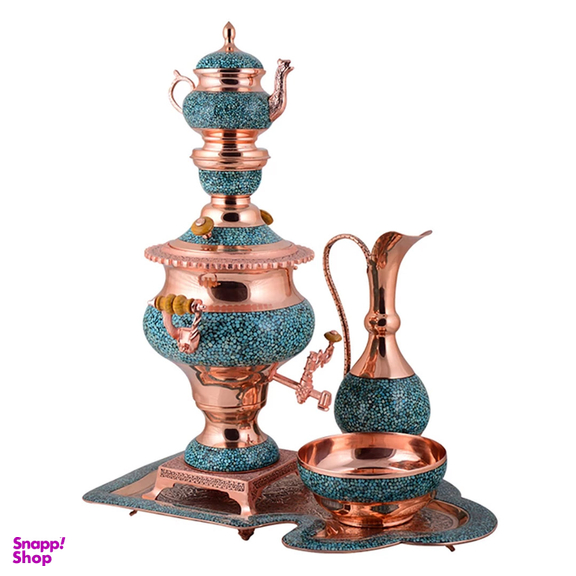 سرویس سماور فیروزه کوب آقاجانی