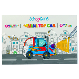 ماژیک رنگ آمیزی اسکول فنس کد 20 به همراه کاردستی بسته 8 عددی