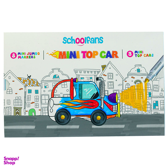 ماژیک رنگ آمیزی اسکول فنس کد 20 به همراه کاردستی بسته 8 عددی