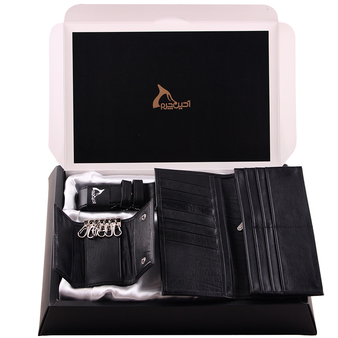 ست هدیه مردانه چرم بارز کد DS55