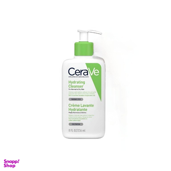 فوم آبرسان و شوینده صورت سراوی مدل Hydrating Lavante حجم 236 میلی لیتر