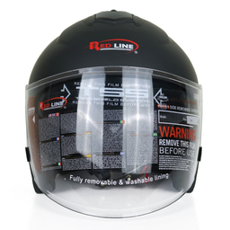 کلاه کاسکت بدون فک ردلاین کد 944 رنگ مشکی مات