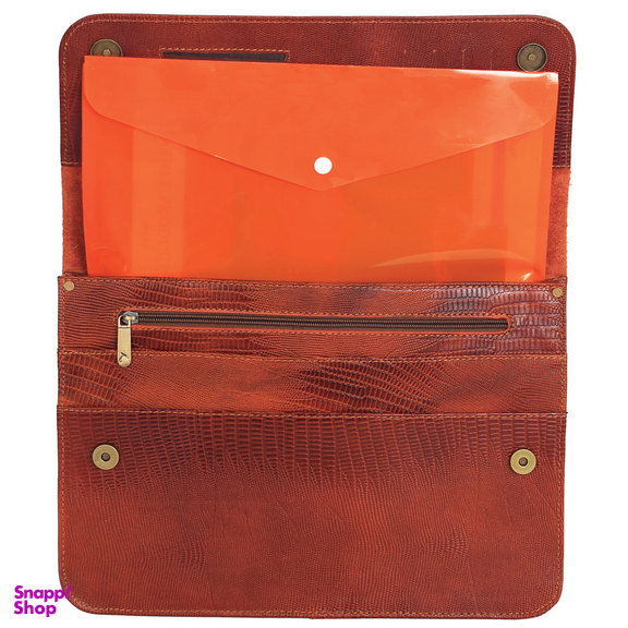 کیف دستی چرم بارز مدل DF29.LIZARD
