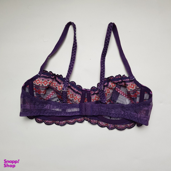 ست شورت و سوتین زنانه برتا مدل توری کد 2420PU رنگ بنفش