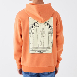 هودی مردانه ال سی وایکیکی مدل tera رنگ نارنجی