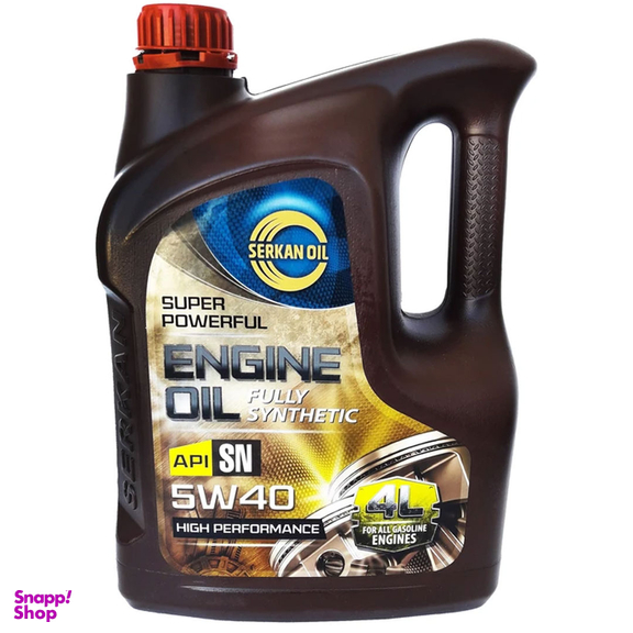روغن موتور خودرو سرکان مدل 5W-40 SN حجم 4 لیتر