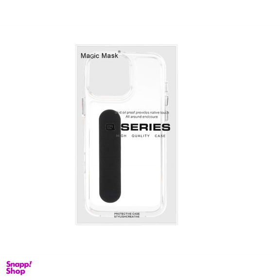 قاب گوشی موبایل کیو سریز مدل فینگربند کشی سیلیکونی مناسب اپل iPhone 16 Pro Max