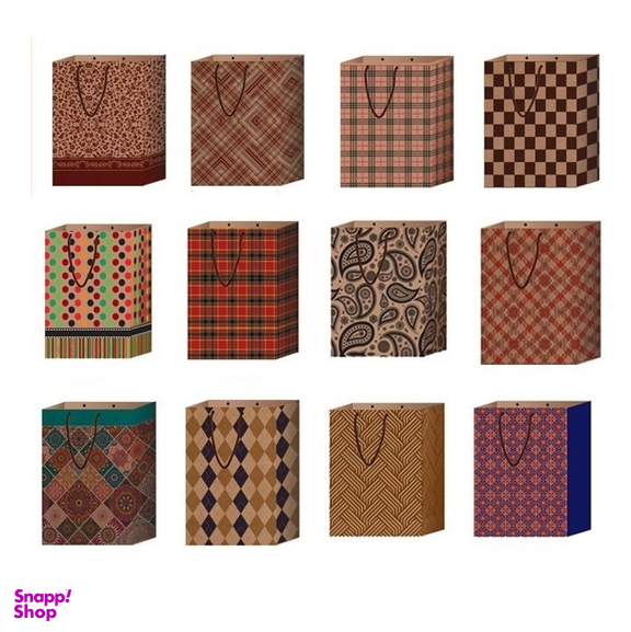 پاکت هدیه کد K300 سایز 25×20 سانتی متر مجموعه 12 عددی