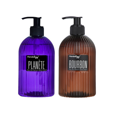 مایع دستشویی هندولوژی مدل planete bourbon حجم 470 میلی لیتر مجموعه 2 عددی