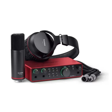 پکیج استودیویی فوکوسرایت مدل scarlett Solo Studio G4 رنگ قرمز