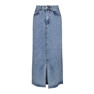 دامن جین زنانه دی تی مد کد 381 رنگ آبی