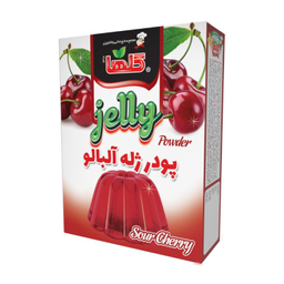 پودر ژله آلبالو گلها وزن 100 گرم بسته بندی جعبه
