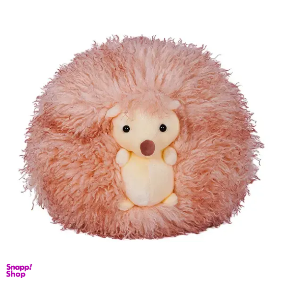 عروسک طرح جوجه تیغی پشمالو کد 1000010435 سایز 40 سانتی متر