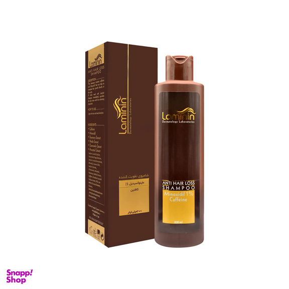 شامپو تقویت کننده و ضد ریزش مو لامینین مدل Caffeine حجم 200 میلی‌ لیتر