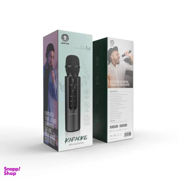 میکروفون بی سیم گرین لاین Green Lion Karaoke Microphone مدل GNKRKM6MICBK