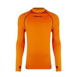 بلوز ورزشی مردانه آلشپرت مدل استرچ انگشتی ALA -009 رنگ نارنجی