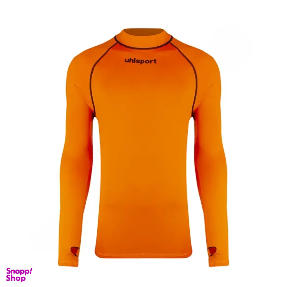 بلوز ورزشی مردانه آلشپرت مدل استرچ انگشتی ALA -009 رنگ نارنجی