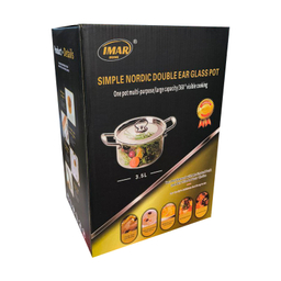 قابلمه ایمارهوم مدل شیشه ای کد 3/5L سایز 20