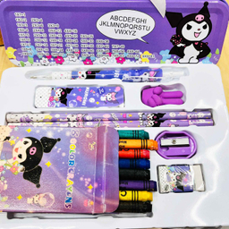 بسته لوازم تحریر مدل کرومی کد 53 مجموعه 10 عددی