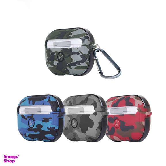 کاور ایرفون کی-دوو مدل CRASHGUARDcamo-RED مناسب اپل ایرپاد پرو