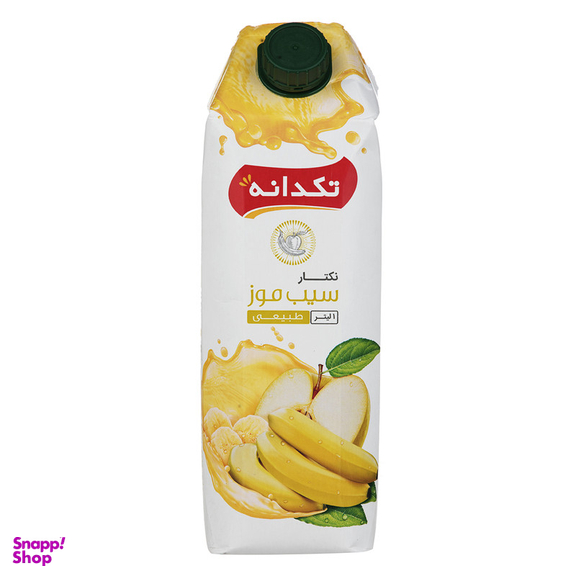 نکتار سیب موز تکدانه حجم 1 لیتر