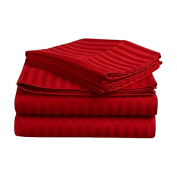 ست ملحفه و روبالشی دونفره 3 تکه مدل هتلی پارالل سایز 180×200 سانتی متر