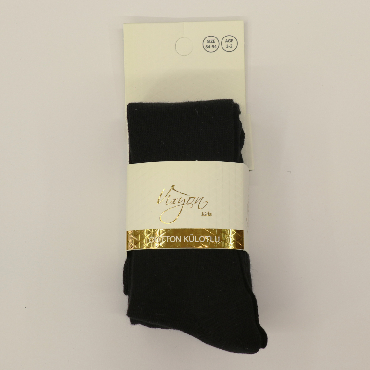 جوراب شلواری دخترانه ویزیون کد VSS02 رنگ مشکی