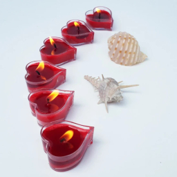 شمع وارمر طرح قلب مدل VM01 کد 001 بسته 12 عددی