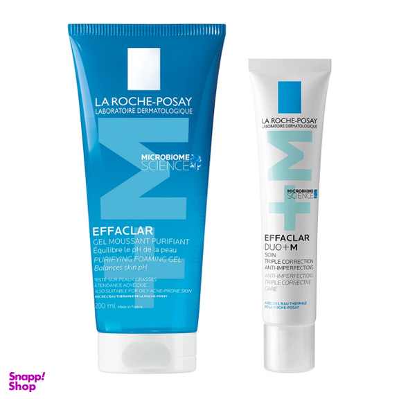 پک کرم ضد جوش و لک به همراه ژل شستشو لاروش پوزای مدل Effaclar مجموعه 2 عددی