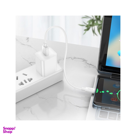 کابل شارژ 27 وات USB به Type-C نکسا مدل L3 طول 25 سانتی‌ متر