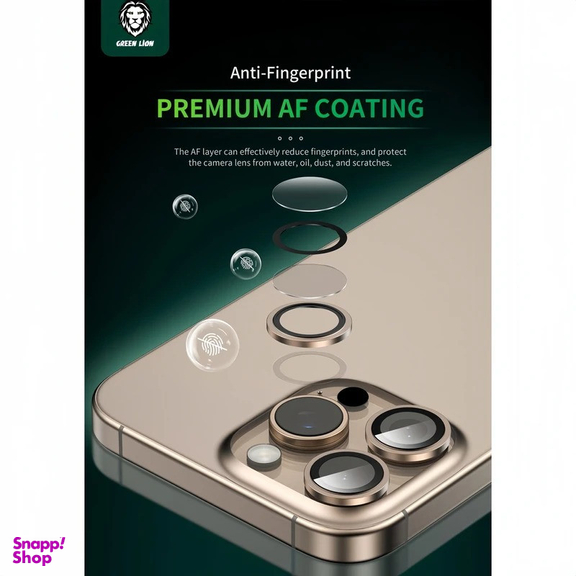 محافظ لنز دوربین گرین لاین مدل Hd Plus Camera Lens مناسب برای گوشی موبایل اپل iPhone 16 Pro Max / 16 Pro