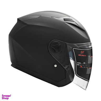 کلاه کاسکت بلوتوث دار فلش مدل 868 Matt Black