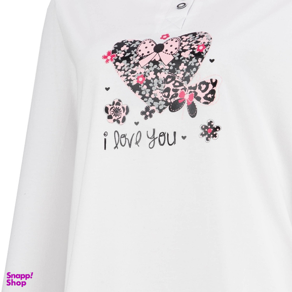 ست بلوز و شلوار راحتی زنانه کد 1046 رنگ سفید