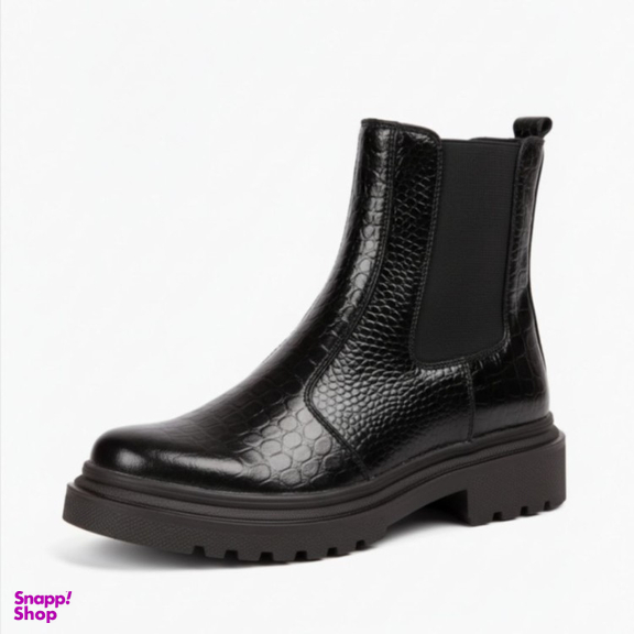 نیم بوت زنانه مدل چلسی کد 114 رنگ مشکی