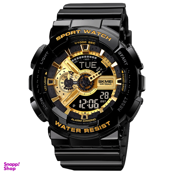 ساعت دیجیتال زنانه اسکمی کد 1835 رنگ مشکی طلایی