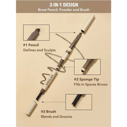 مداد ابرو شگلم مدل Brow Goals Taupe