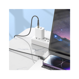 کابل تبدیل USB-C به لایتنینگ هوکو مدل U121 27W طول 1.2 متر
