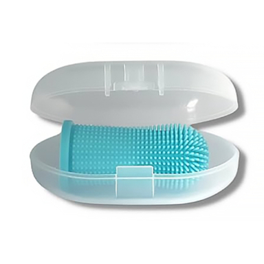 مسواک انگشتی سیلیکونی سگ و گربه کد 1 رنگ آبی