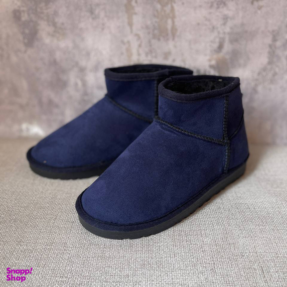 نیم بوت زنانه طرح آگ رنگ سرمه ای