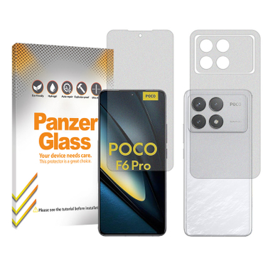 محافظ صفحه نمایش مات پنزر گلس مدل Resistant مناسب گوشی موبایل شیائومی Poco F6 Pro به همراه محافظ پشت گوشی