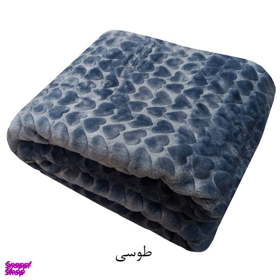 پتو نرمینه بافت مدل قلبی سایز 160×200 سانتی متر