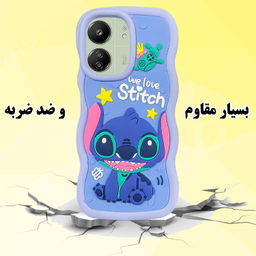 کاور گوشی موبایل قاب گاردطرح استیچ  مدل Solid-Moj-Stitch مناسب برای شیائومی Redmi 13C 4G / Poco C65