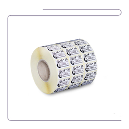 لیبل برچسب کاغذی مدل سه ردیف سایز 30×18 بسته 6000 عددی