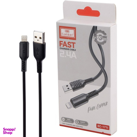کابل فست شارژ USB به لایتنینگ ارلدم مدل EC-171i