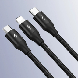 کابل تبدیل USB به Lightning/Type-C/MicroUSB لیتو مدل LD-49 طول 1 متر