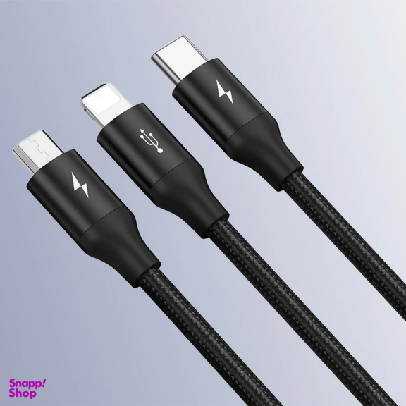 کابل تبدیل USB به Lightning/Type-C/MicroUSB لیتو مدل LD-49 طول 1 متر